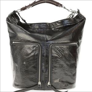 AllSaints Fetch Shine Leather Backpack